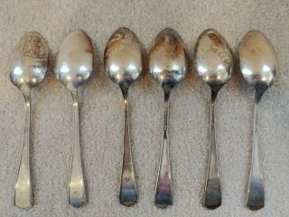 Louis XVI Community Oneida Silverplate Set of 6 spoons 2