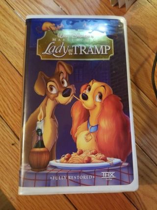 2006 Vhs Lady And The Tramp 50th Anniversary Disney Movie Club Rare