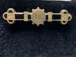 Antique F.  M.  Co.  Gold Filled Brooch - 1/20 10k
