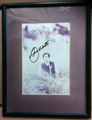 Rare Ink Signed Seve Ballesteros Framed Photo & Receipt