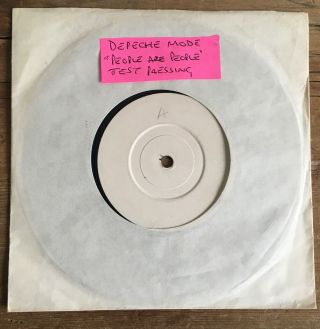 Rare Depeche Mode 7 " Single White Label Uk Test Pressing
