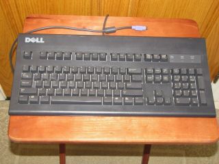 Dell Keyboard At101w Rare Black Ps/2 6 - Pin Mini - Din Keyboard Plug