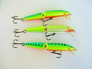 Qty 3 Rapala J - 11 Jointed Fishing Lures All Ireland