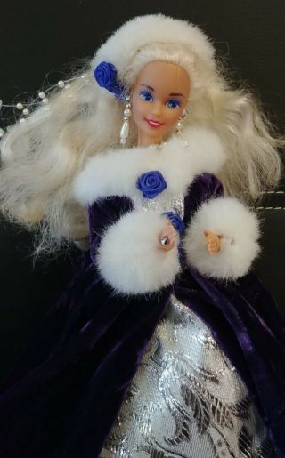 Vintage 1993 Mattel Winter Princess Barbie Limited Edition 10655 So Pretty