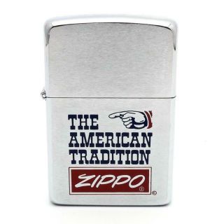 Vintage 1981 Zippo Lighter The American Tradition - Rare Graphics - Unlit