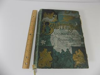 Antique 1888 The Story - Golden Gems - Religious Thoughts - Buel/talmage