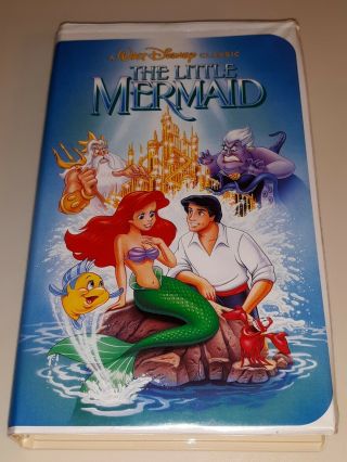 Rare Banned Cover Disney The Little Mermaid (vhs 1989,  Black Diamond Edition)