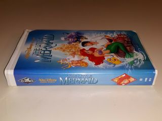 RARE BANNED COVER Disney The Little Mermaid (VHS 1989,  Black Diamond Edition) 3