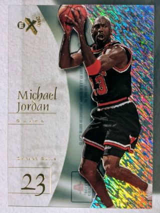 1997 - 98 Skybox E - X2001 Michael Jordan Rare Premium Holofoil Acetate Card 9