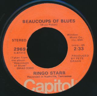 Beatles Very Rare 1976 Ringo Starr " Beaucoups Of Blues 