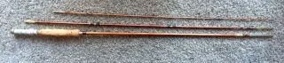 Vintage Bamboo Fly Rod 3 Piece For Restoration