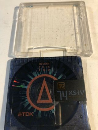 1 Tdk Xs - Iv 74 Minute Minidisc Rare - High End Md