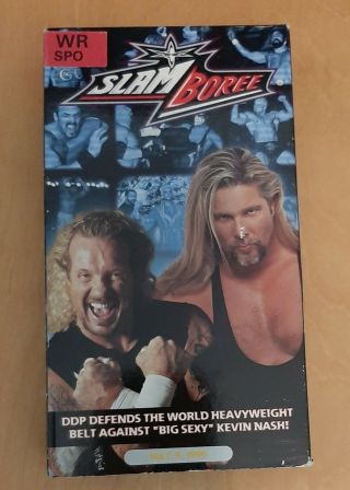 Wcw Slamboree 1999 Vhs Rare Chris Benoit Ric Flair Wwe Nwa