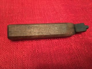 Antique Glazing Iron Polishing Tool Leather Cobblers Tool Stamped 88