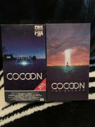 Cocoon And Cocoon: The Return Vhs Vg,  1985 / 1988 Rare Horror Sci Fi Ron Howard