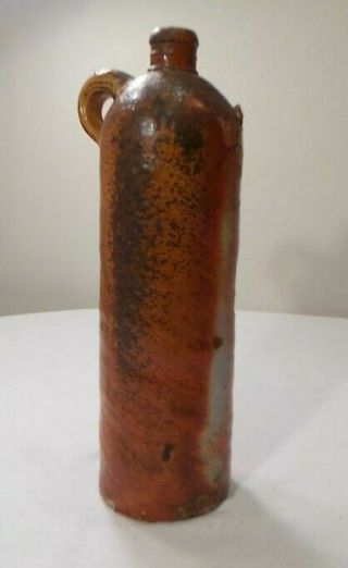 Antique 1800s German Seltzers Nassau Handmade Salt Glaze Stoneware Bottle 12 "
