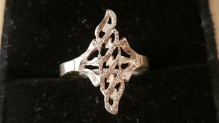 Antique,  Vintage Sterling Silver 925 Ring,  Size 6.  5 - - - 1.  9 Grams,  Usa