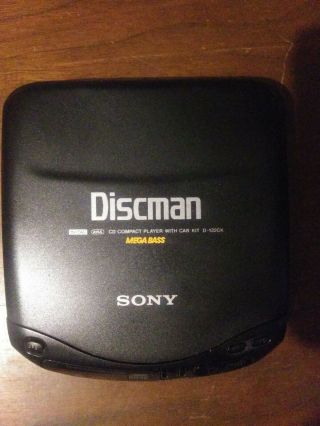 Vtg Rare Sony Discman D - 132ck Mega Bass Cd Player Disc
