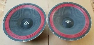 Two Rare Cerwin Vega Er24 16 Ohm 12 " Speakers J