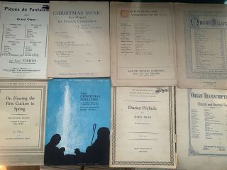 Antique Vintage Church Organ Sheet Music Classical Organists Sacred Many Titles