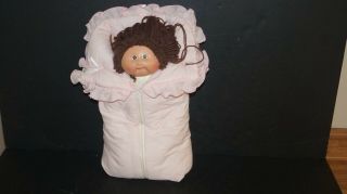 Vintage 1983 Cabbage Patch Kids Doll Signed By Xavier Roberts With Sleeping Bag
