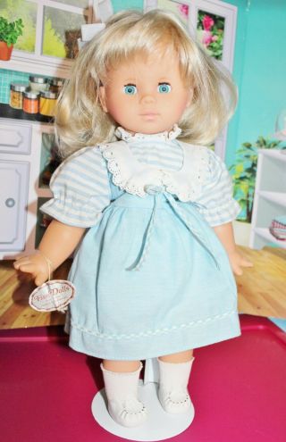 Baby Girl Doll By Gustav Liebermann App 16 Inches Tall Blue Eyed Blonde Nwt