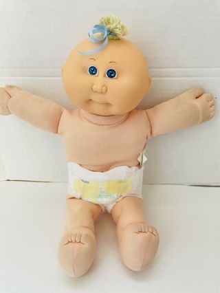1985 Vtg Cabbage Patch Kids Baby Wheat Tuft Doll Ss Factory