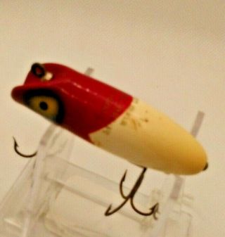 Old Lure Vintage South Bend Midgit - Oreno Wood Lure In The Classic Red/white.
