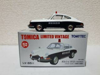 " Rare " Tomica Limited Vintage - Porsche 912 Police Car Lv - 85a