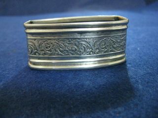 Webster Sterling Silver Floral Art Nouveau Napkin Ring