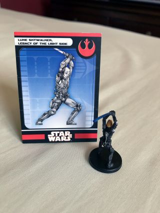 Star Wars Miniatures: Luke Skywalker,  Legacy of the Light Side 15/60 Rare w/Card 2