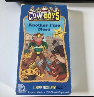 Very Rare Wild West Cow Boys Of Moo Mesa Another Fine Mesa Vhs Video 90s