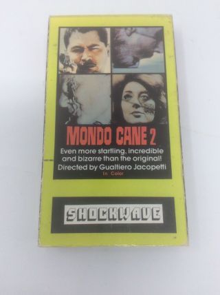 Mondo Cane Horror And Shocks From Around The World Vhs - Rare