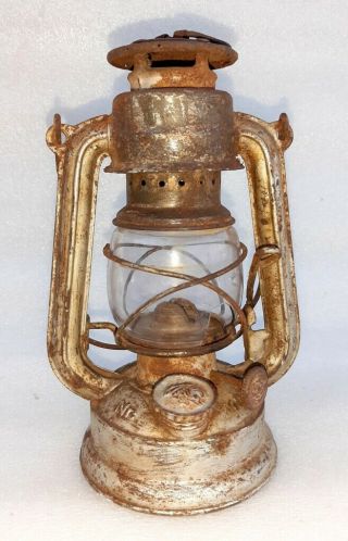Vintage Old Rare Iron Feuerhand Baby No.  175 Kerosene Lamp Lantern Germany