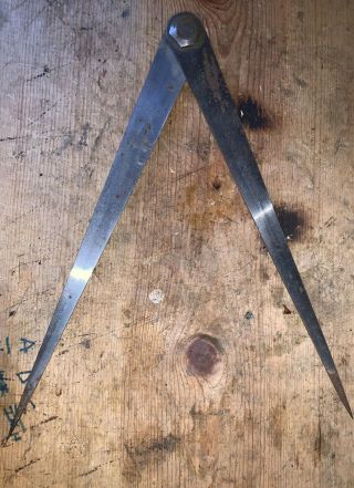 Old Vintage Antique Tools Dividers Calipers Starrett Machinist Mechanic