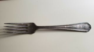 Antique Vintage Collectible Fork 7 " I.  S.  Co Silver Plate - Xii