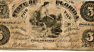 $5 " State Of Florida " 1800 