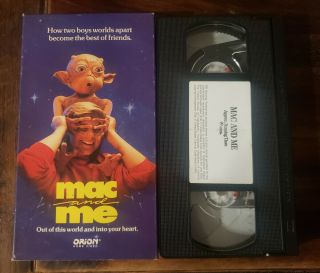 Mac And Me (1988) Vhs - 80s Sci Fi,  Aliens,  E.  T. ,  Cult Classic Rare Oop Movie