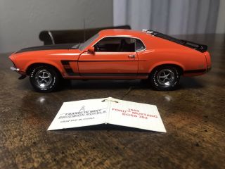 Franklin 1969 Mustang Boss 302,  Rare Orange