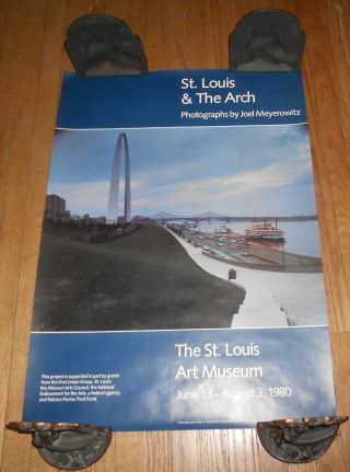 1980 Vintage Poster St.  Louis & The Arch Photographs By Joel Meyerowitz Photo [a
