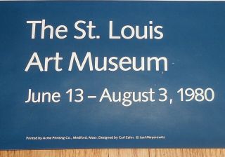 1980 Vintage Poster St.  Louis & The Arch Photographs by Joel Meyerowitz Photo [A 2