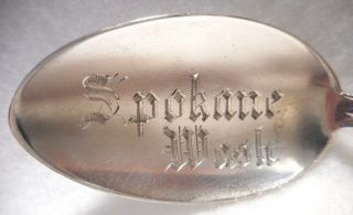 Sterling Souvenir Spoon Spokane,  Washington,  Ca.  1900