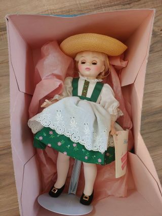 Nwt Vintage Rare Madame Alexander Doll Heidi 1580 Doll With Box