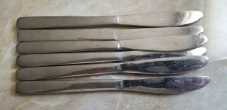 6 Antique,  Vintage Collectible Knives 8 " Solid Stainless - Brandware,  China