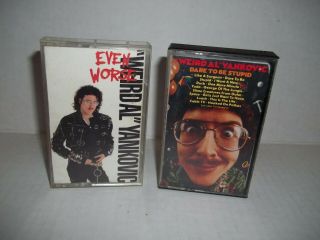 2 Rare Vintage Weird Al Yankovic Cassette Tape Dare To Be Stupid Even Worse