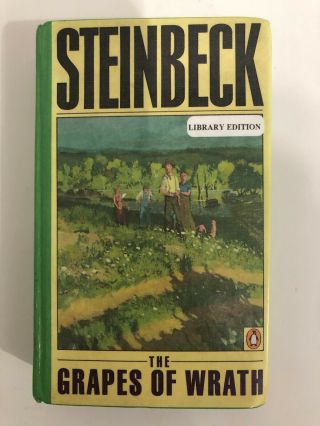 Antique Book The Grapes Of Wrath By John Steinbeck Hardcover 1967 756