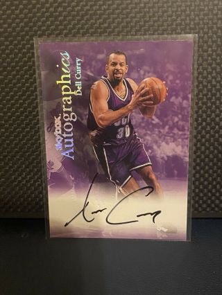 1999 - 00 Skybox Autographics Dell Curry Auto Steph’s Dad Rare Find.