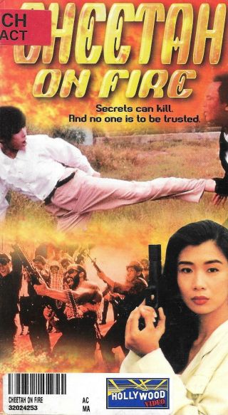 Cheetah On Fire (vhs) Rare Hong Kong Martial Arts Action Tai Seng Carrie Ng 1992