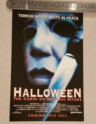 Halloween Curse Of Michael Myers Rare Print Advertisement