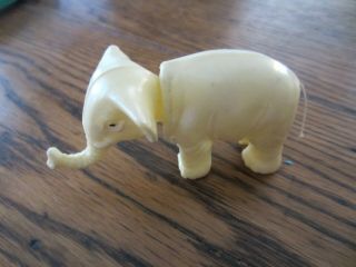 Vintage Rare Celluloid Ivory Elephant Nodder/bobble Head